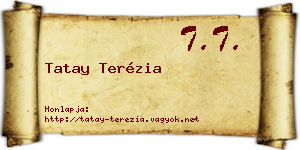 Tatay Terézia névjegykártya