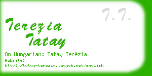 terezia tatay business card